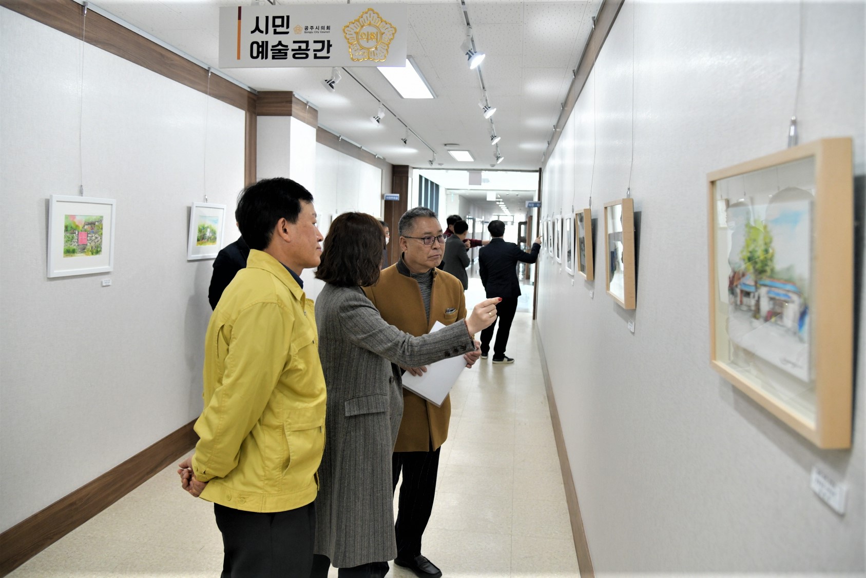 공주시의회, ‘수향 김영주작가’수채화 전시 이미지